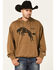 Wrangler Men's 75 Years Olive Horse Graphic Hooded Sweatshirt , Olive, hi-res
