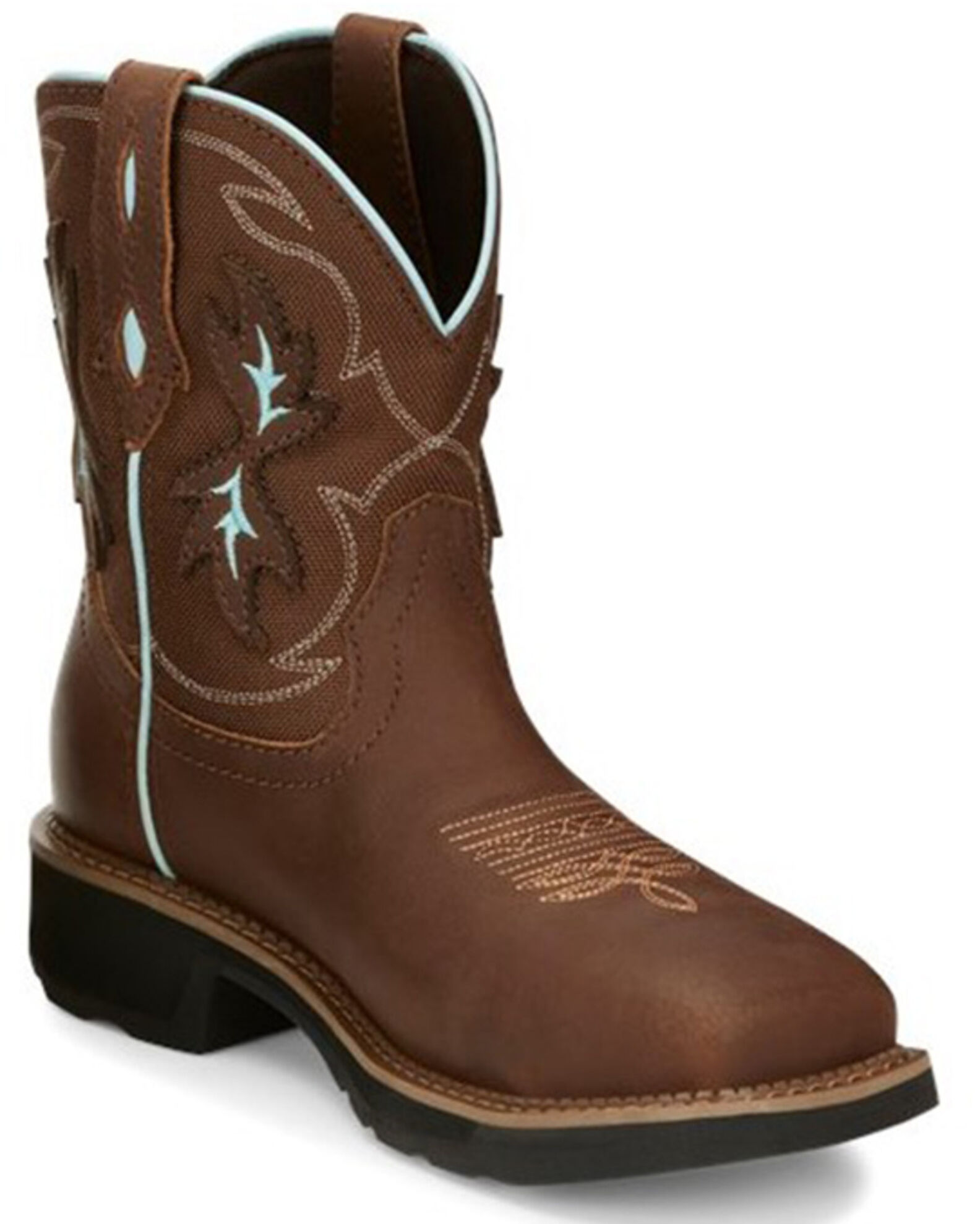 Justin Women s Chisel Waterproof Western Work Boots Nano Composite Toe Sheplers