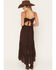Image #4 - Shyanne Women's Aerie Crochet Front High-Low Midi Dress, Cognac, hi-res