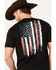 Image #4 - Howitzer Men's One Flag Short Sleeve Graphic T-Shirt, Black, hi-res
