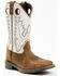 Image #1 - Cody James Boys' Pull On Leather Western Boots - Broad Square Toe , Brown, hi-res