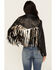 Image #4 - Idyllwind Women's Sparks Studded Thunderbird Fringe Leather Jacket, Black, hi-res