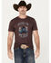 Image #1 - Moonshine Spirit Men's En Mexico Short Sleeve Graphic T-Shirt, Purple, hi-res