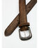 Cody James Men's McBride Wild Whiskey Leather Belt, Brown, hi-res