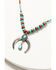Image #2 - Shyanne Women's Canyon Sunset Crescent Tassel Necklace, Silver, hi-res