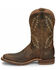 Image #3 - Tony Lama Men's Bowie Oak Western Boots - Broad Square Toe, Brown, hi-res