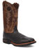 Image #1 - Laredo Men's Alloy Western Boots - Broad Square Toe, Black, hi-res