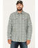 Image #1 - Moonshine Spirit Men's Rough Patch Plaid Snap Western Shirt, Cream, hi-res