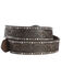 Ariat Women's Tooled & Studded Leather Belt, Brown, hi-res