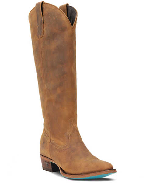Image #1 - Lane Women's Plain Jane Western Boots - Medium Toe , Brown, hi-res