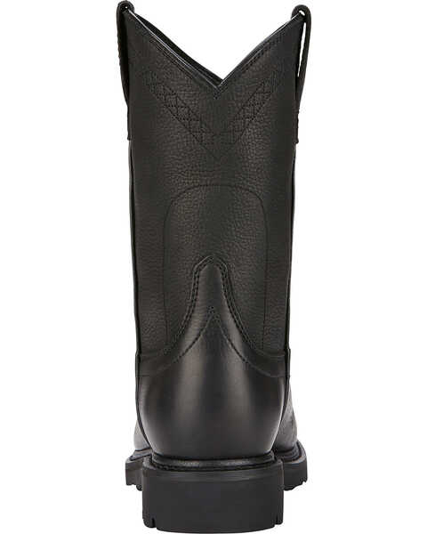 Image #7 - Ariat Men's Sierra Western Work Boots - Soft Toe, Black, hi-res