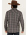 Image #4 - Moonshine Spirit Men's Badger Plaid Print Long Sleeve Snap Western Shirt, Black, hi-res