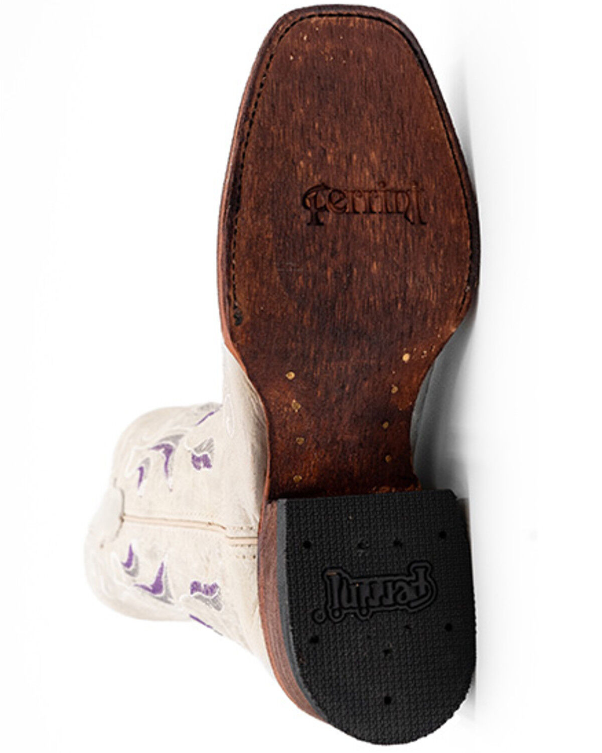 Image #7 - Ferrini Women's Dreamer Western Boots - Square Toe, Cream, hi-res