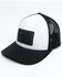 Image #1 - Okie Men's Billy Rubber Flag Logo Patch Mesh-Back Ball Cap - White & Black, White, hi-res