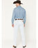 Image #3 - Wrangler Men's 13MWZ Tough Lite Light Wash Cowboy Cut Straight Stretch Denim Jeans, Light Wash, hi-res
