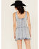 Image #4 - Blue B Women's Buckle Sleeveless Mini Dress, Light Wash, hi-res