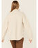 Wishlist Women's Sherpa Oversized Button Up Shacket , Cream, hi-res