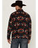 Image #4 - RANK 45® Men's Winston Southwestern Print 1/4 Zip Pullover, Dark Teal, hi-res