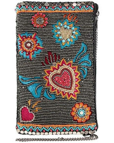 Mary Frances Women's Flaming Hearts Cell Phone Pouch, Multi, hi-res