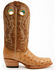 Image #2 - Corral Women's Exotic Ostrich Western Boots - Square Toe, Honey, hi-res