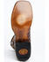 El Dorado Men's Handmade Caiman Back Brass Stockman Boots - Broad Square Toe, Bronze, hi-res