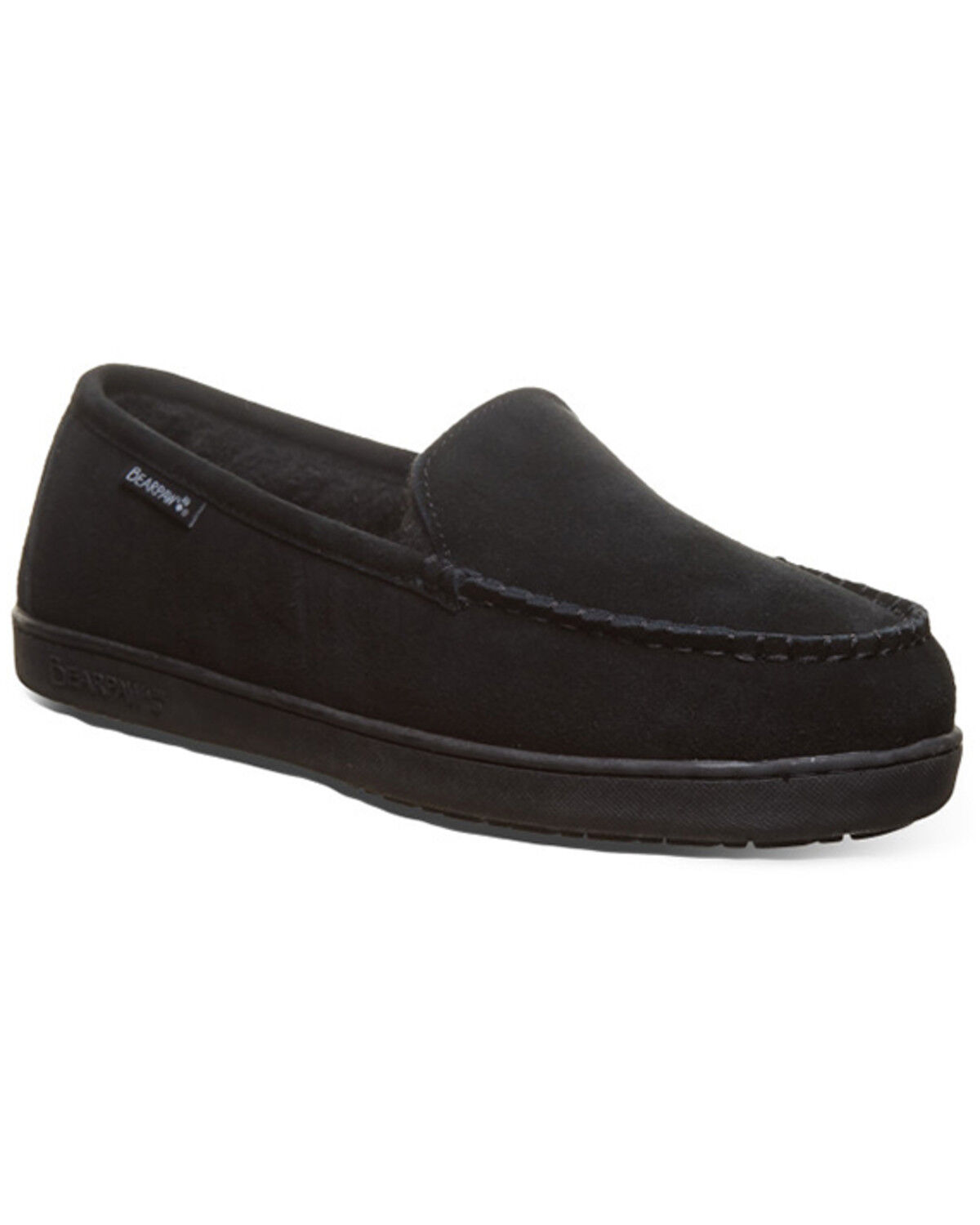 Image #1 - Bearpaw Men's Brian Slippers, Black, hi-res