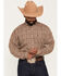 Image #1 - Ariat Men's Rease Plaid Print Long Sleeve Button-Down Western Shirt, Brown, hi-res