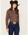 Image #1 - Cinch Women's Southwestern Long Sleeve Button Down Western Shirt, Multi, hi-res