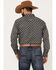 Image #4 - Ariat Men's Wyatt Stretch Classic Fit Long Sleeve Button-Down Western Shirt, Charcoal, hi-res