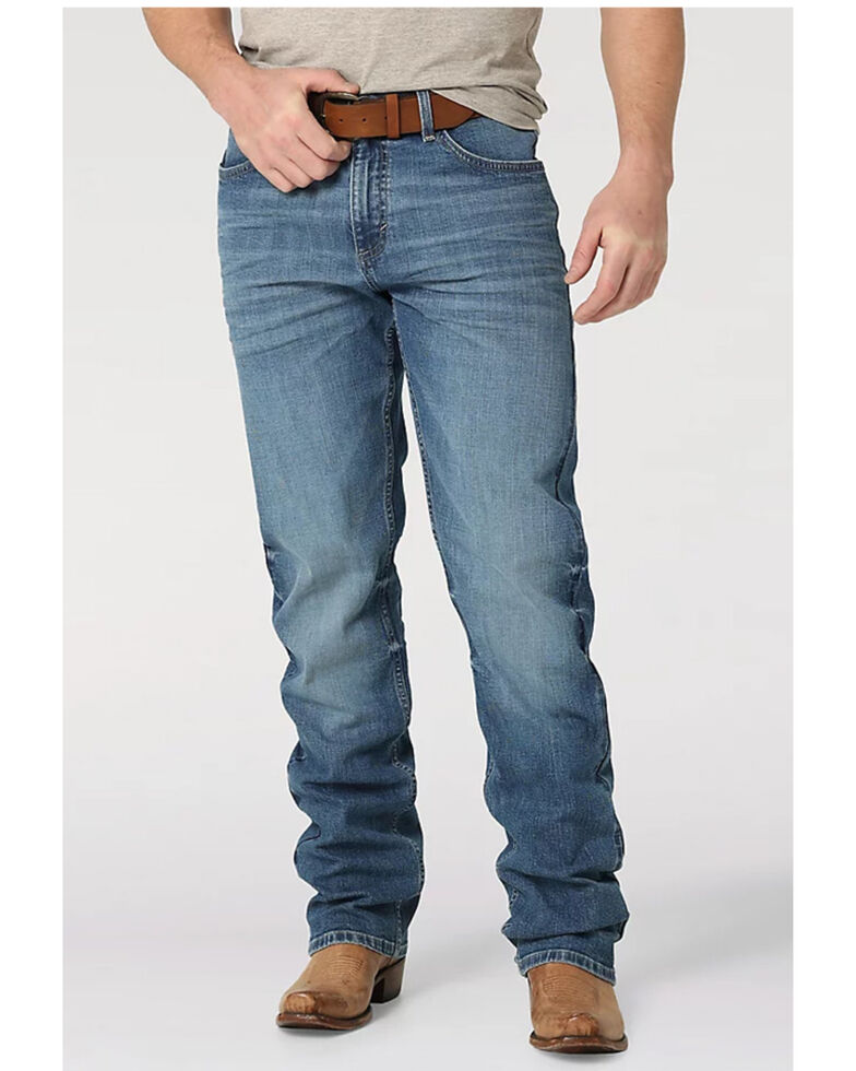 Wrangler 20X Men's No. 44 Medium Wash Stretch Slim Straight Jeans , Medium Wash, hi-res