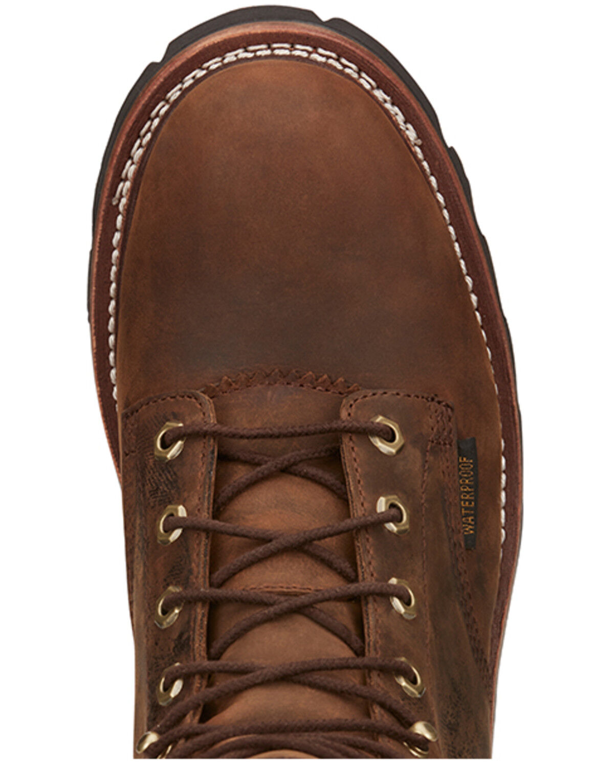 Image #6 - Chippewa Men's 9" Waterproof Insulated Logger Work Boots - Steel Toe, Brown, hi-res