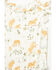 Image #2 - Angel Dear Infant Girls' Pretty Ponies Ruffle Sleeve Snap Onesie, Cream, hi-res