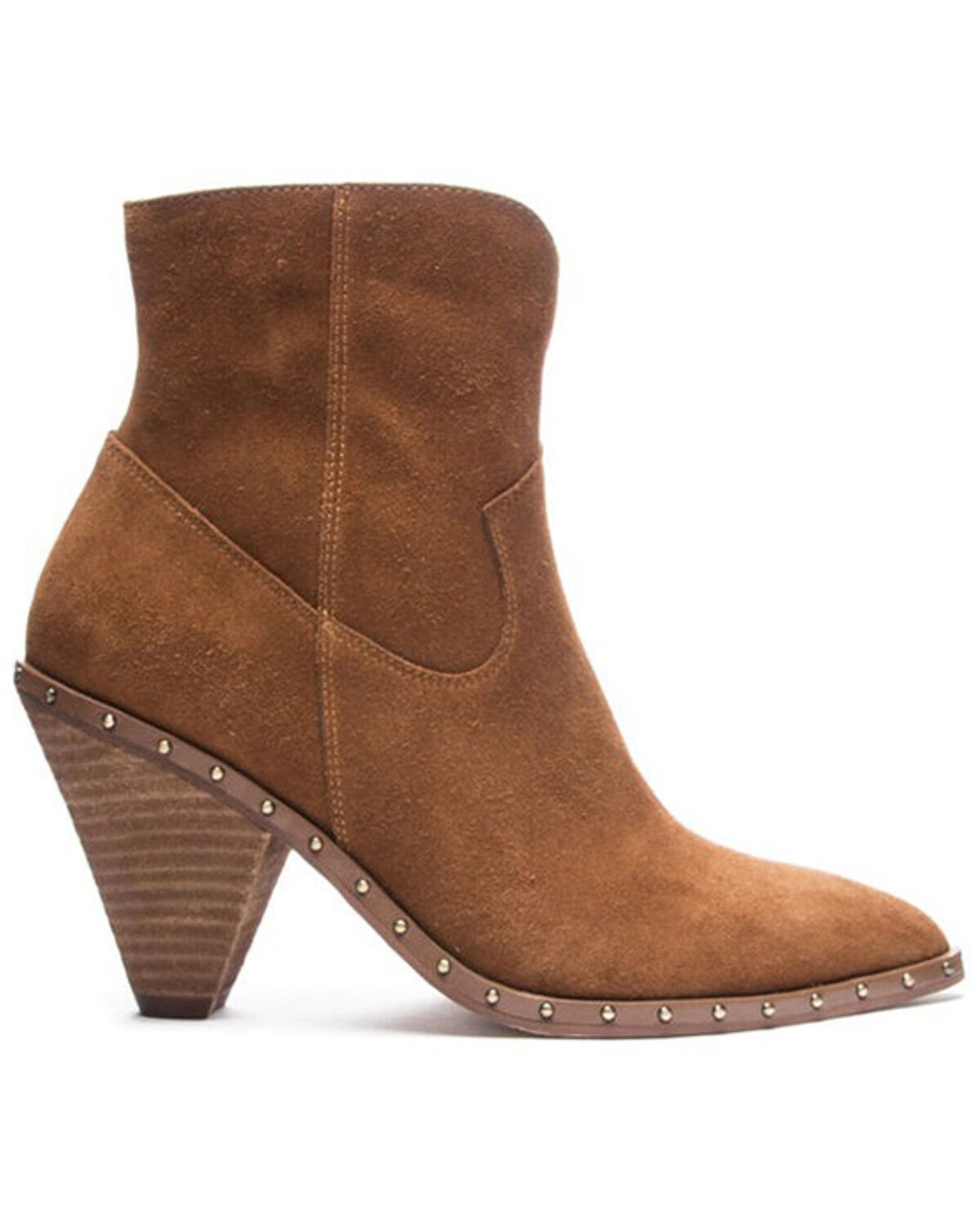 Image #2 - Chinese Laundry Women's Ramble Split Suede Fashion Booties - Snip Toe, Brown, hi-res