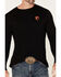 Image #4 - RANK 45® Men's Raw Rodeo Logo Long Sleeve Graphic T-Shirt, Black, hi-res