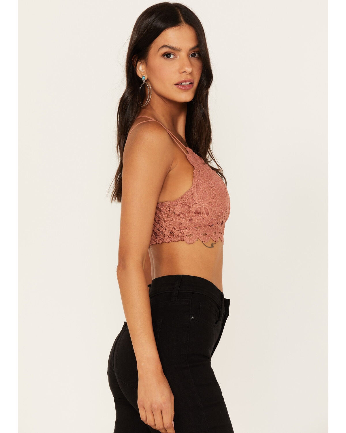 Image #2 - Wishlist Women's Strappy Lace Applique Scallop Lace Bralette, , hi-res