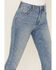 Image #2 - Shyanne Women's Luna Embellished High Rise Flare Stretch Denim Jeans, Light Wash, hi-res