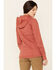 Image #4 - Ariat Women's Marsala Attain Thermal Zip-Front Hoodie , Burgundy, hi-res