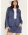 Image #1 - Idyllwind Women's Lonestar Fringe and Studded Faux Suede Jacket, Dark Blue, hi-res