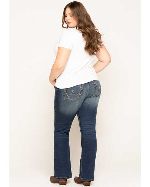 Image #5 - Wrangler Retro Women's Dark Mae Bootcut Jeans - Plus, Blue, hi-res