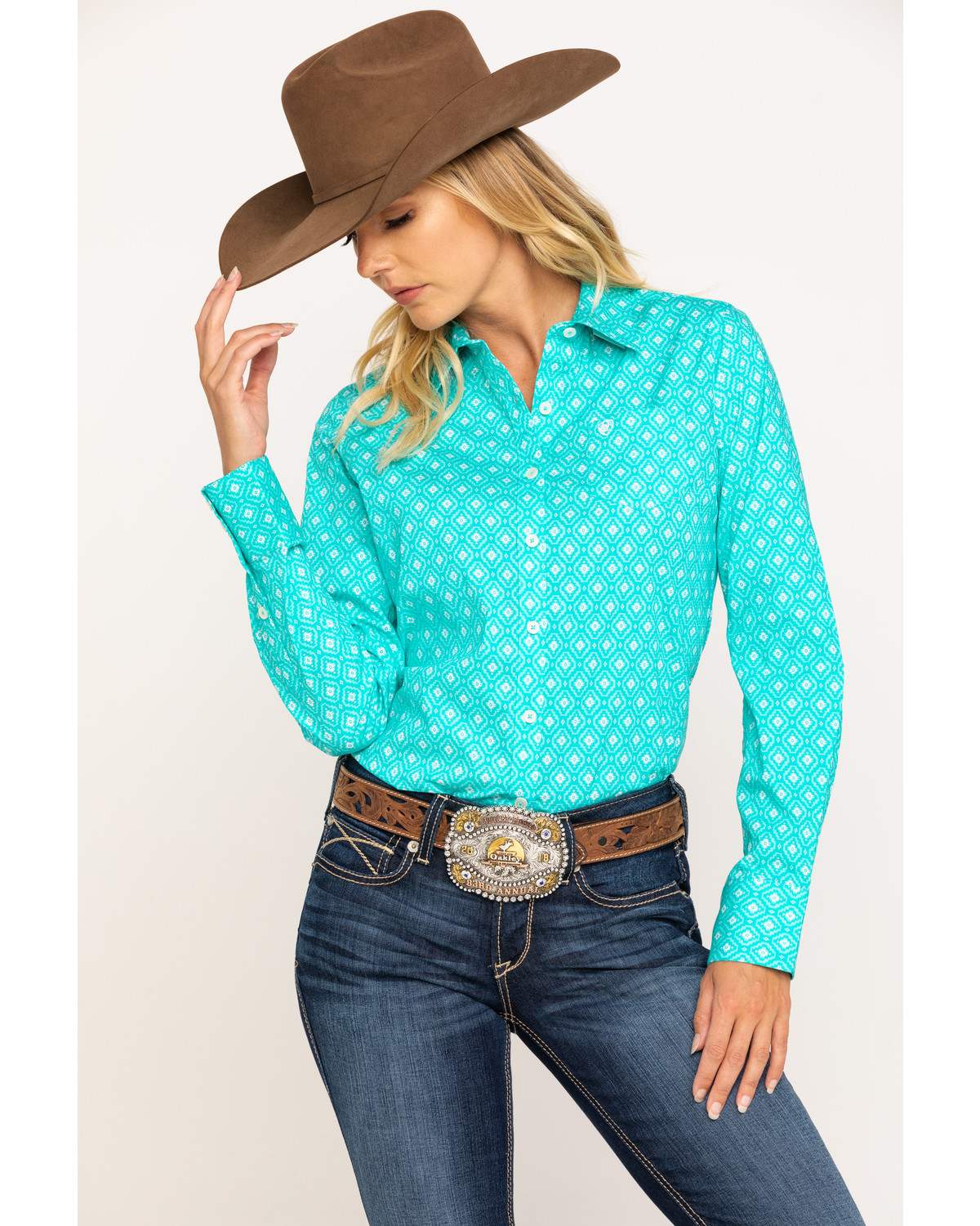 Ariat Women S Western Sky Kirby Stretch Long Sleeve Western Shirt