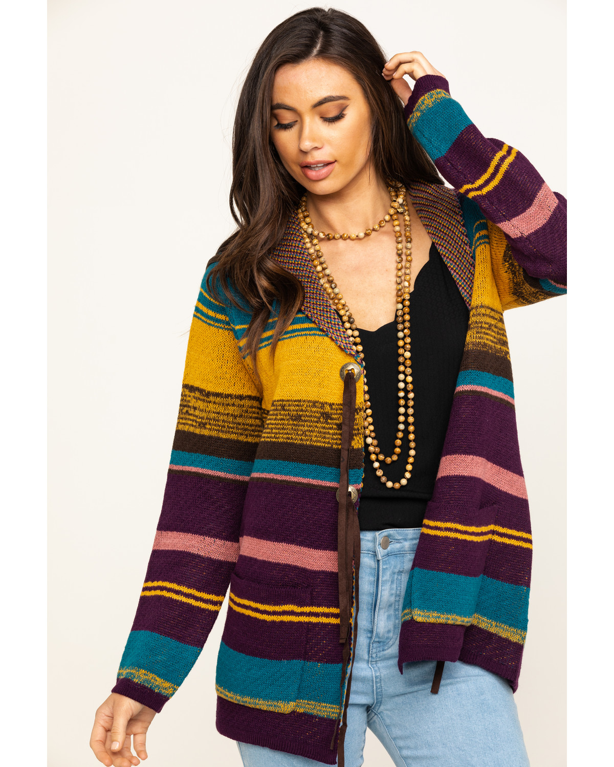 womens mustard cardigan