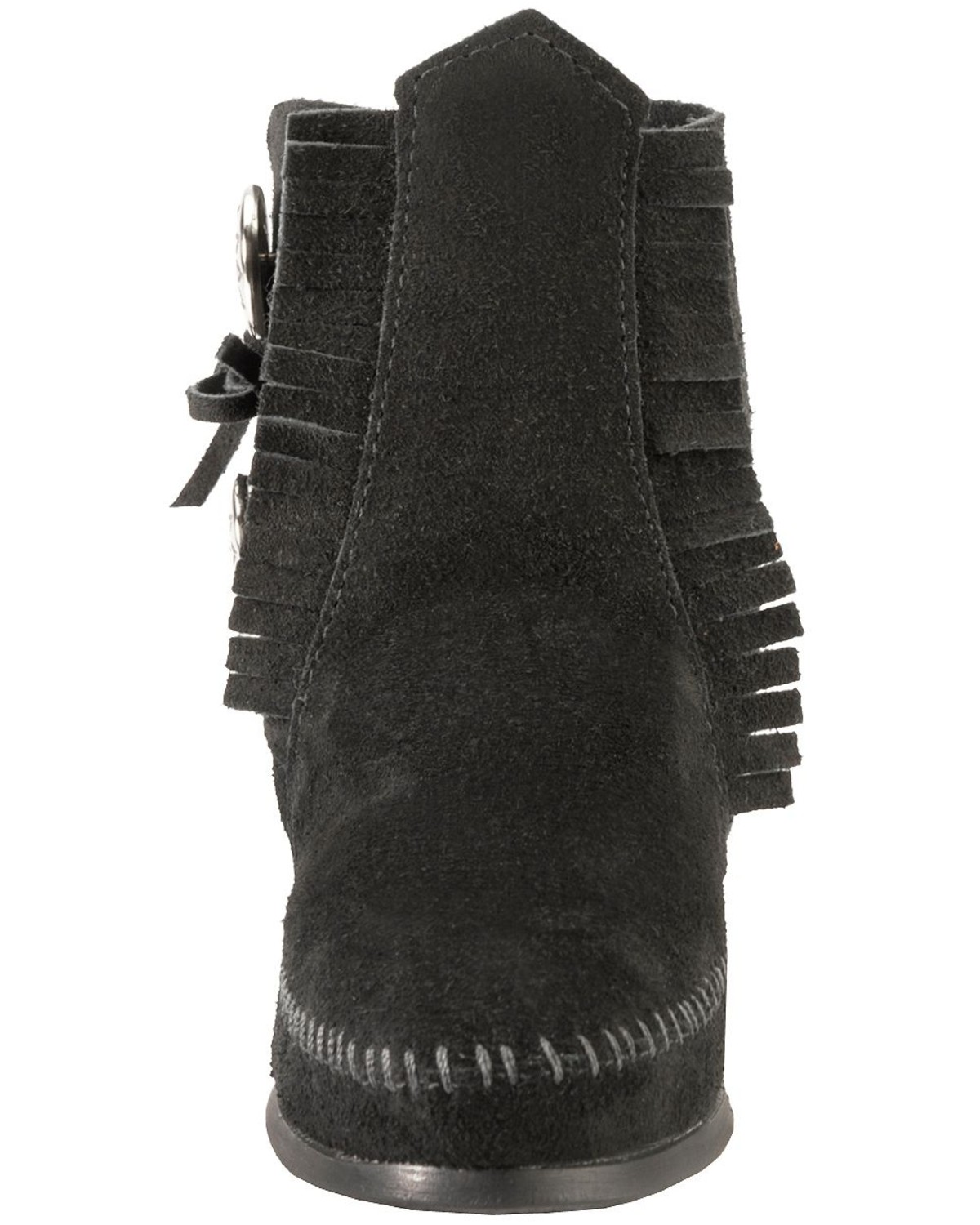 black ankle moccasins