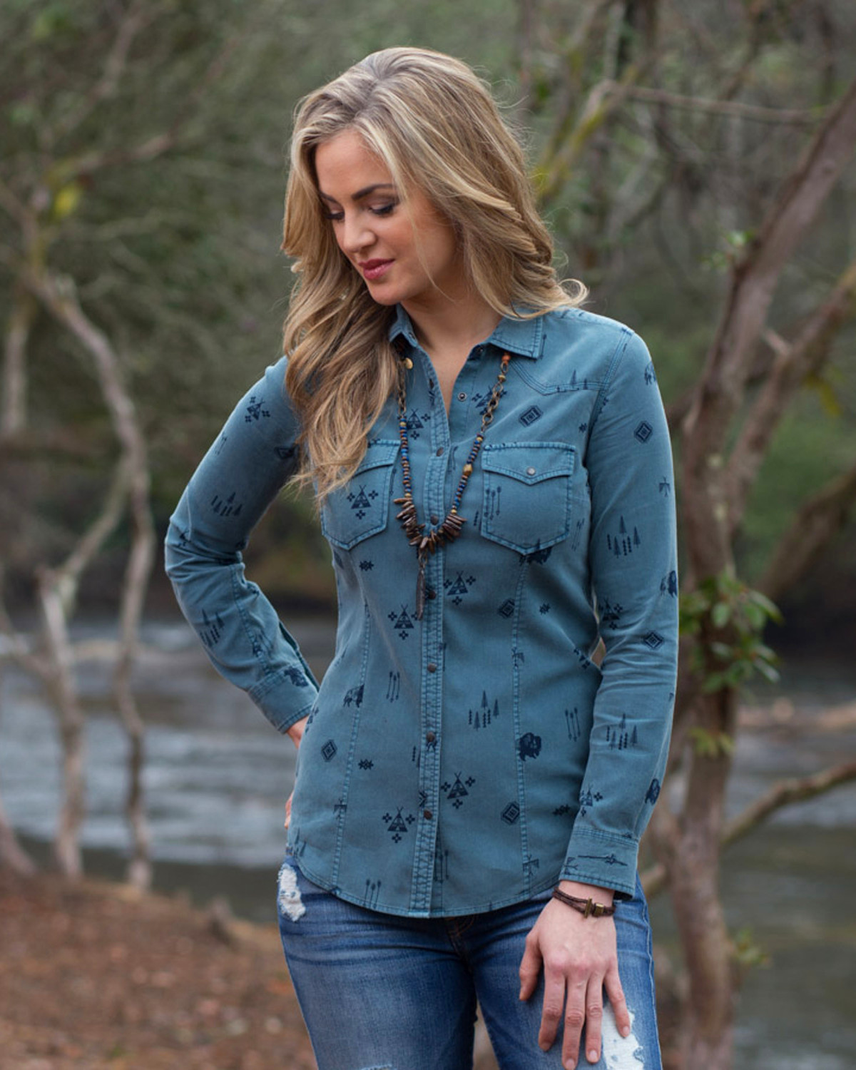 women's buffalo shirt