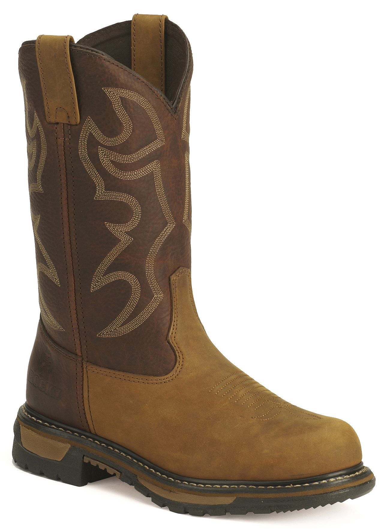 rocky steel toe cowboy boots