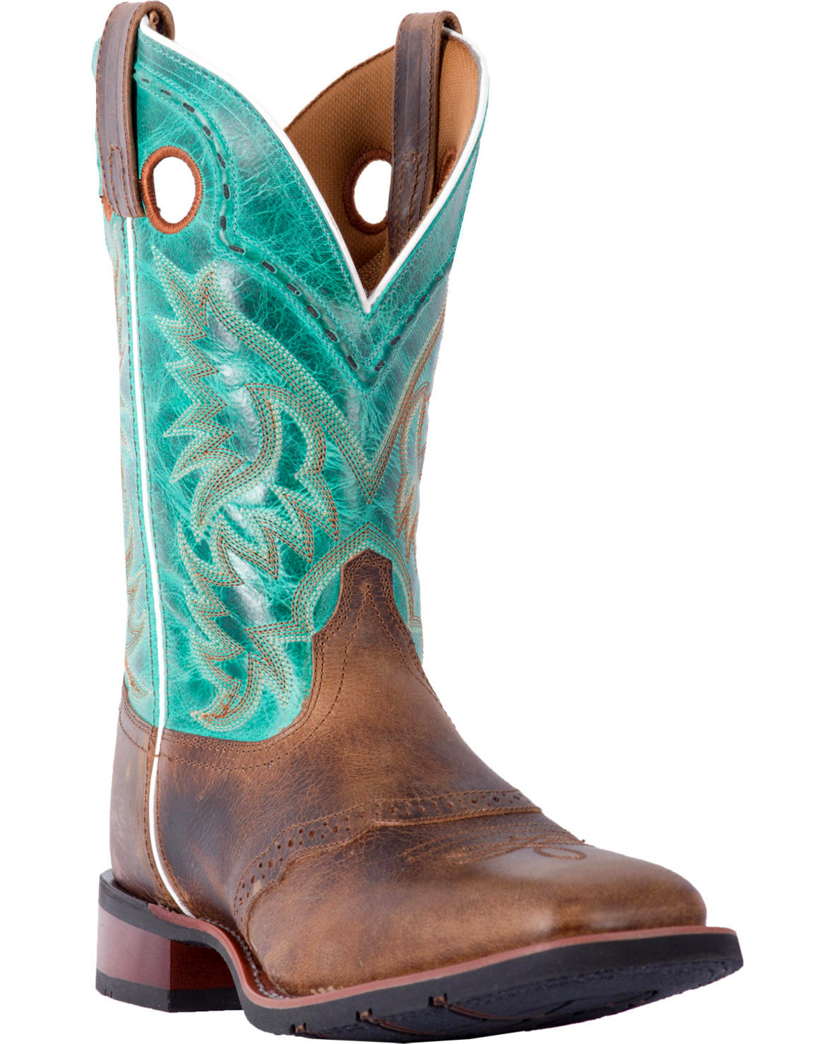 Laredo Men's Ward Tan Turquoise Cowboy 