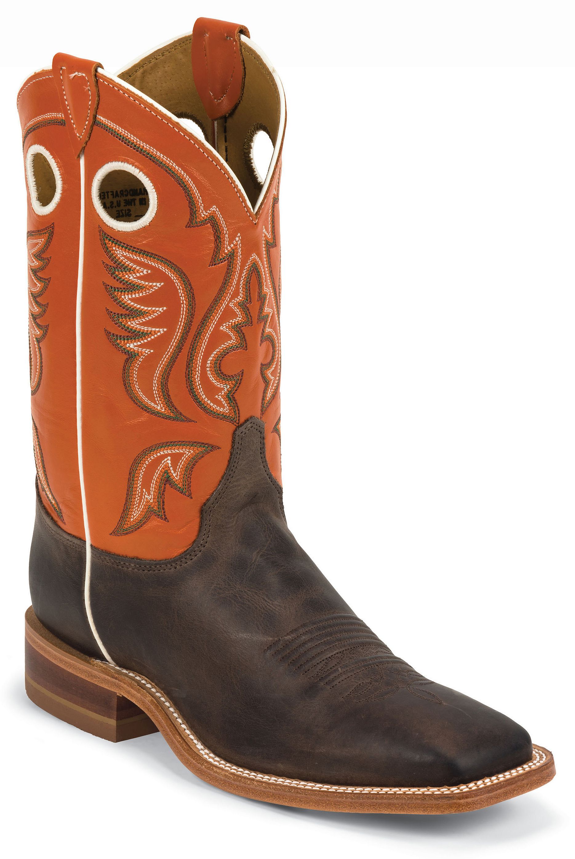 orange ariat boots