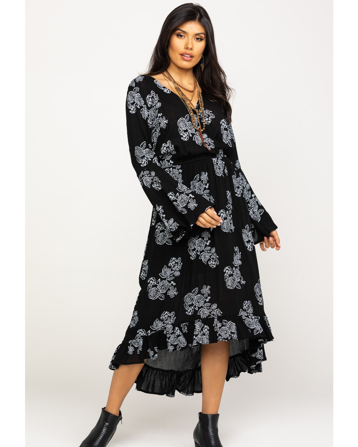 women's faux wrap dress