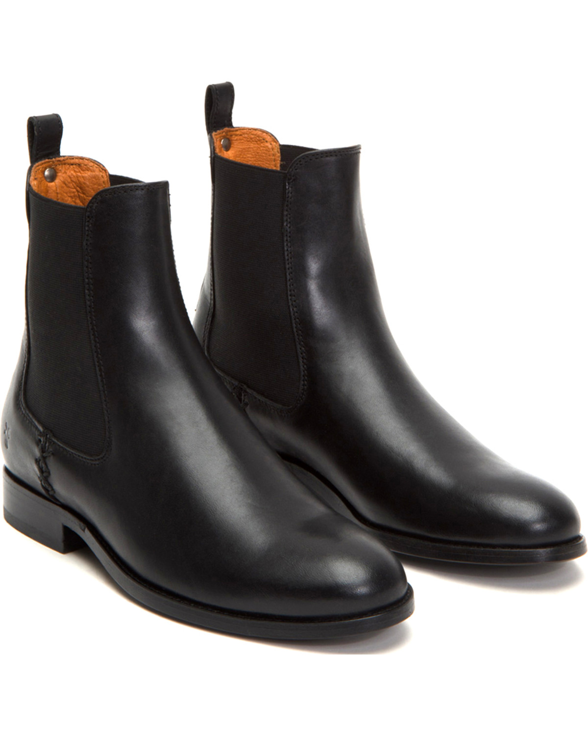 Frye Women S Black Melissa Chelsea Boots Round Toe Sheplers