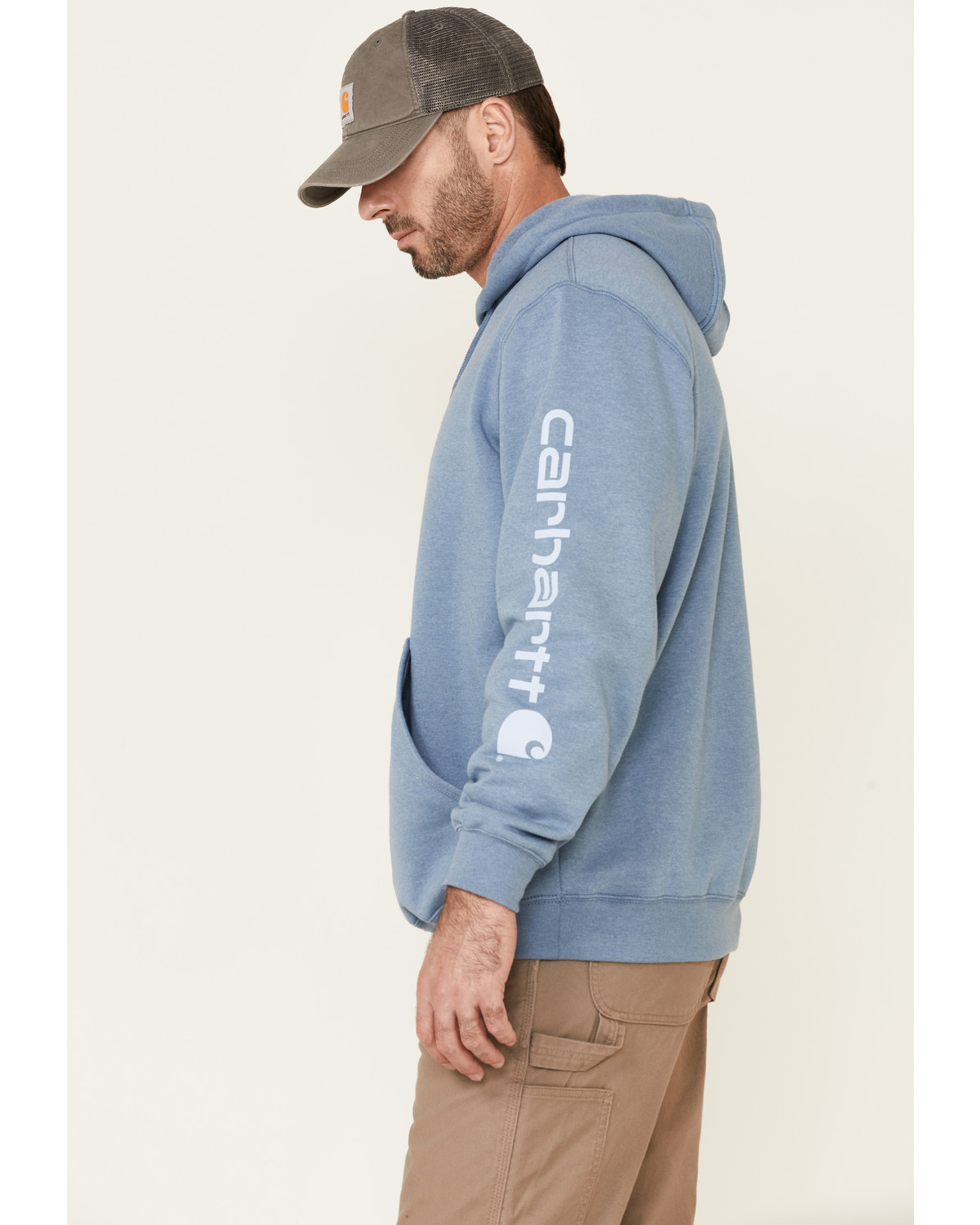 Carhartt hoodie light blue clearance
