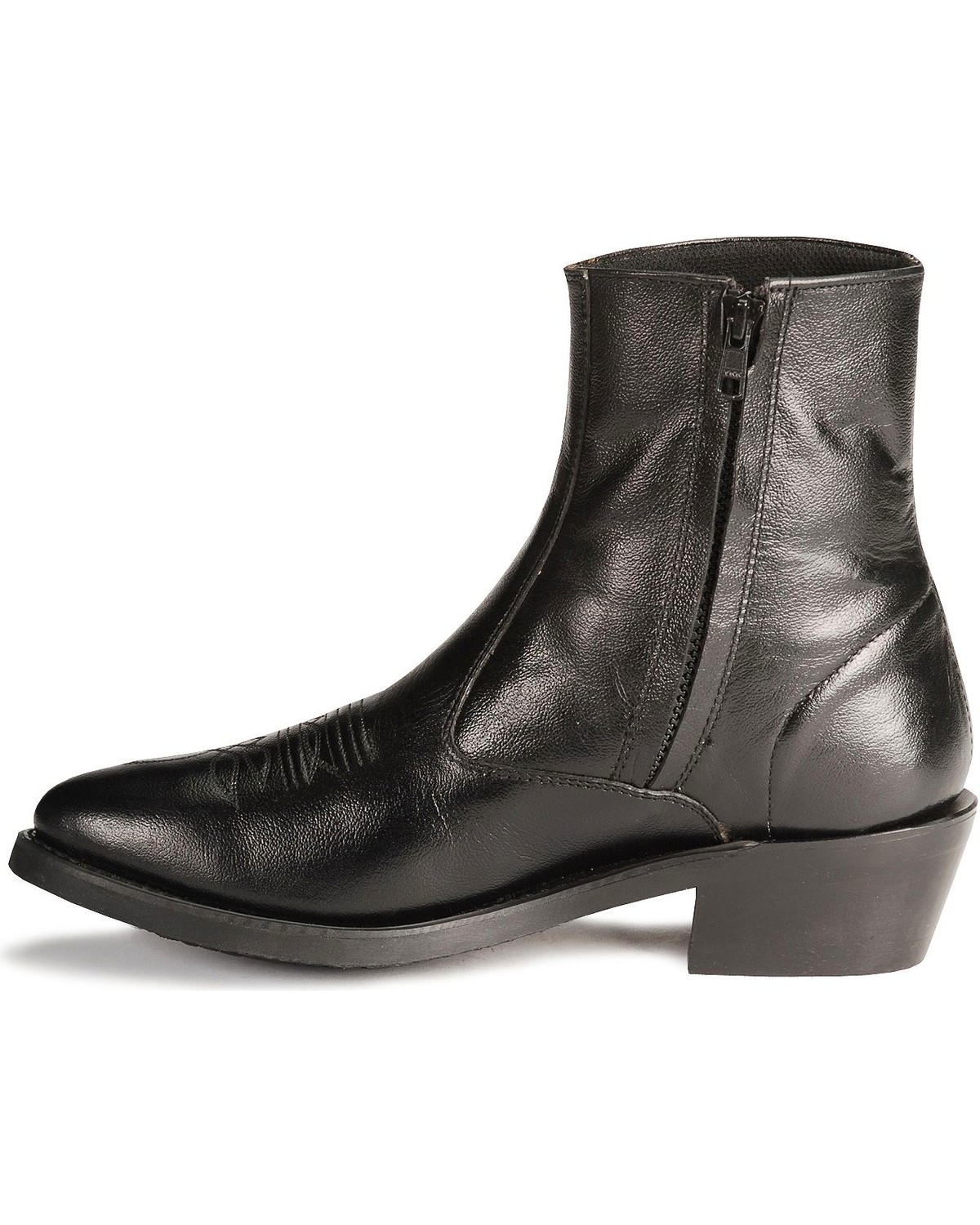 Old West Zipper Western Ankle Boots Sheplers